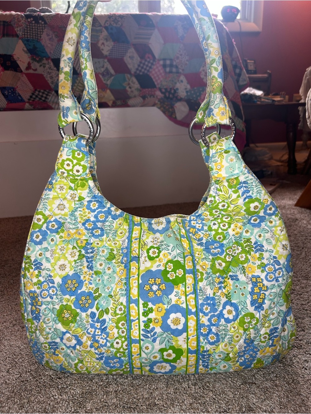 Vera Bradley English Meadow large Hobo Bag